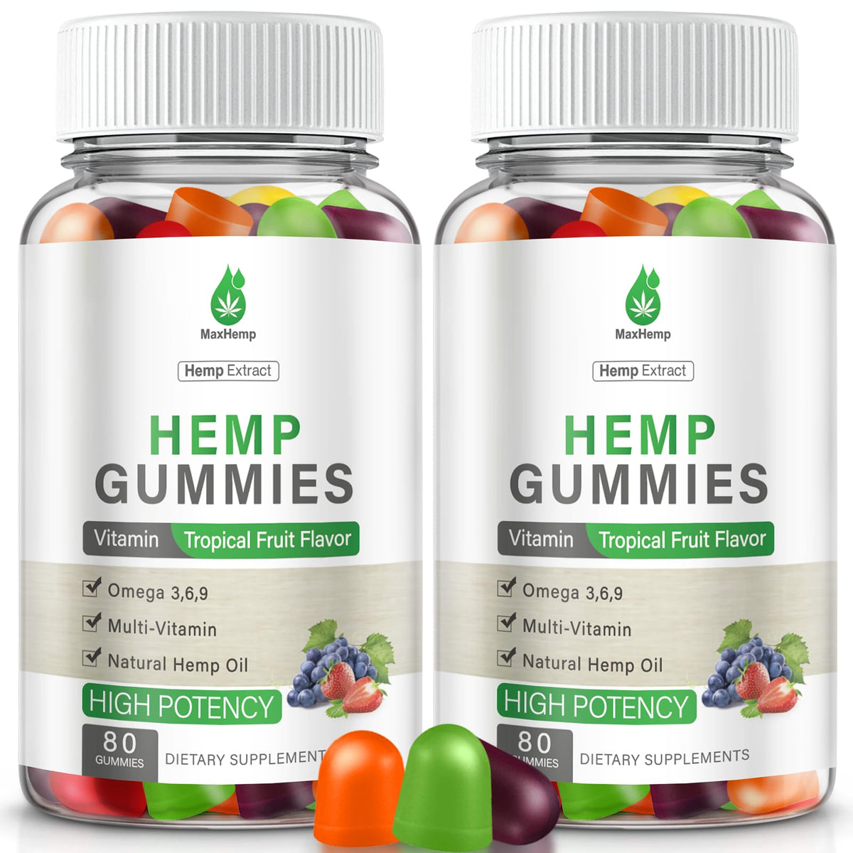 Hemp Gummies High Potency 2 Packs W815272