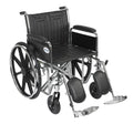 Black Bariatric Transport Wheelchair H8341