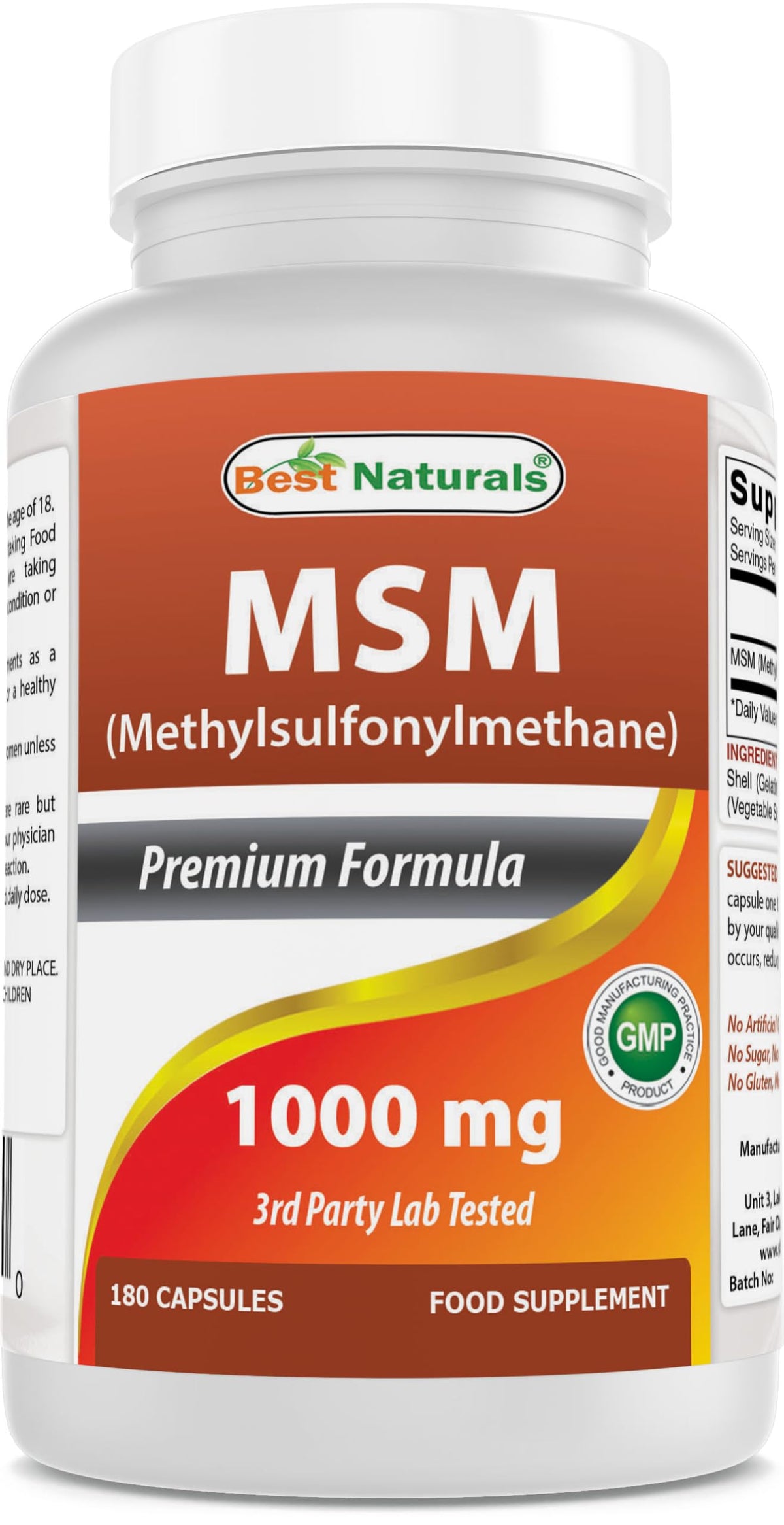 MSM 1000 mg 180 Capsules B4116