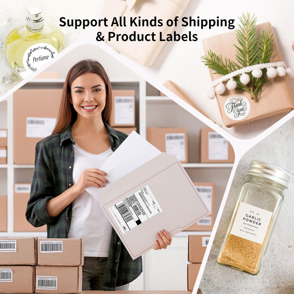 Bluetooth Thermal Shipping Label Printer, 4X6 Inkless Wireless Label Printer F28206