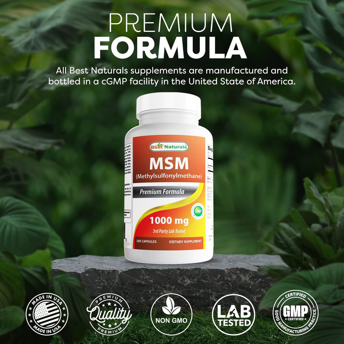 MSM 1000 mg 180 Capsules B4116