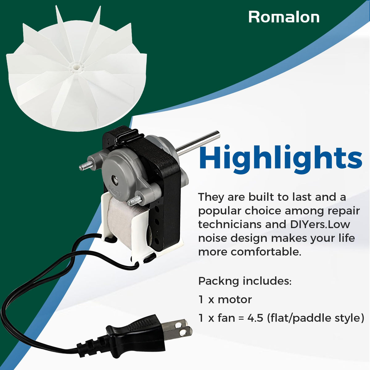 Bathroom Fan Motor Replacement Kit V40029