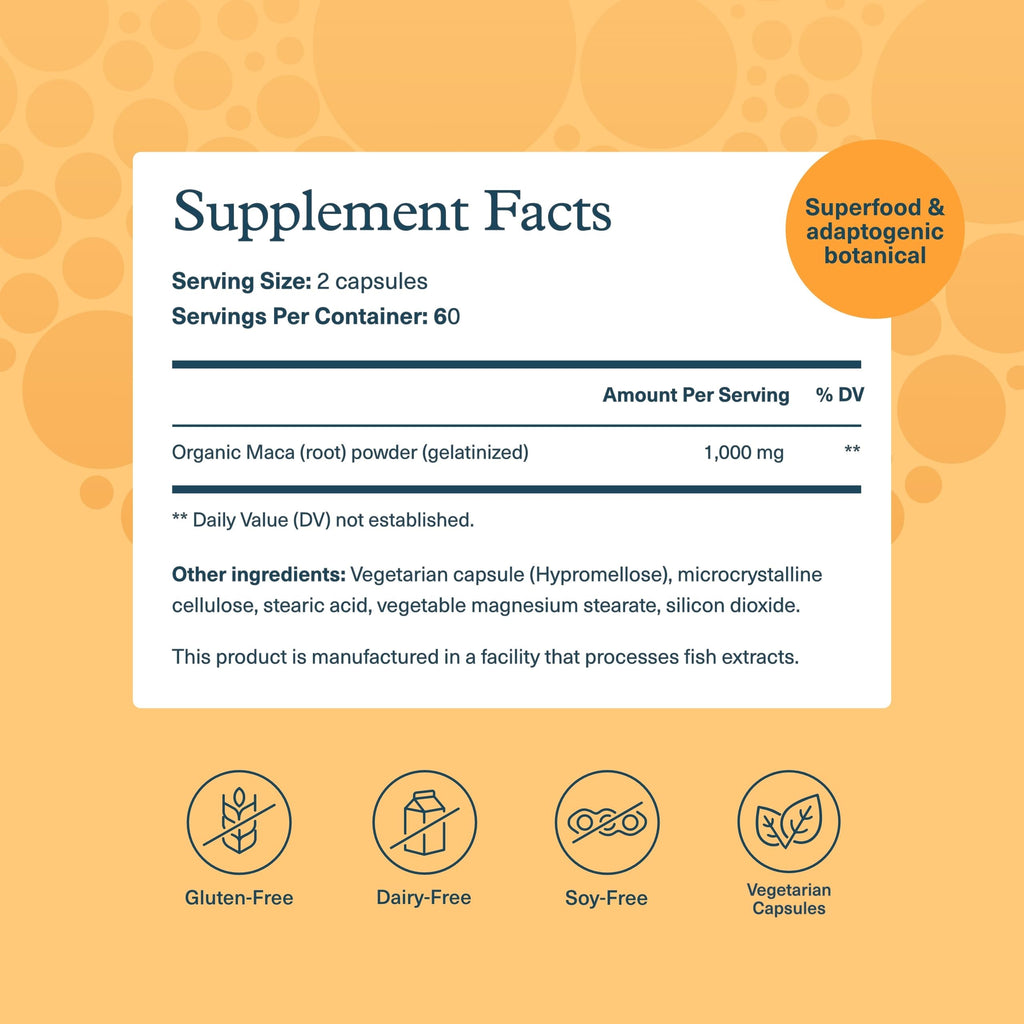 Maca Root 120 Vegetarian Capsules C422