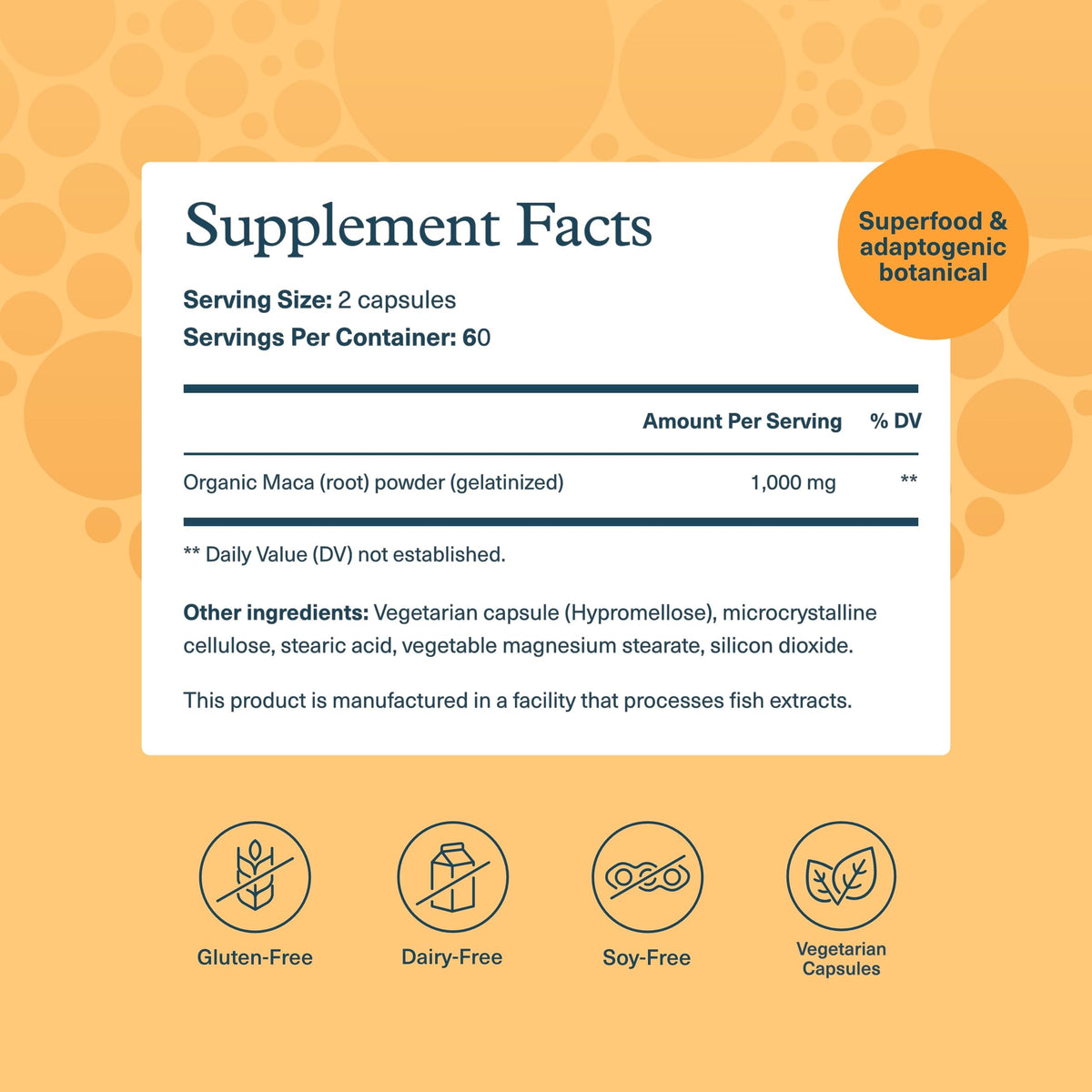 Maca Root 120 Vegetarian Capsules C422