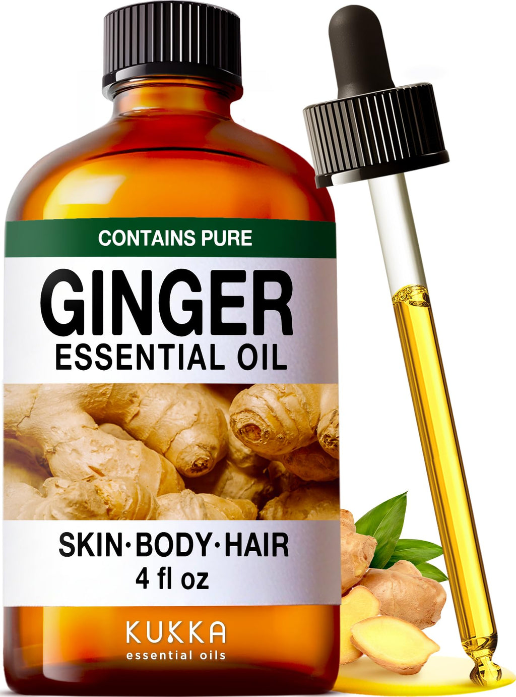 Ginger Hair Oil & Lavender Diffuser Essential Oil Set 2x4 fl oz X805105