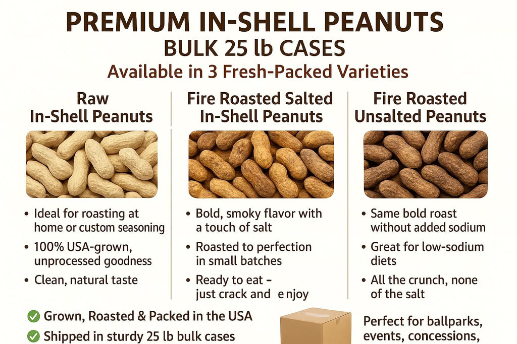 Fire Roasted In-Shell Peanuts 25 lb Box T504