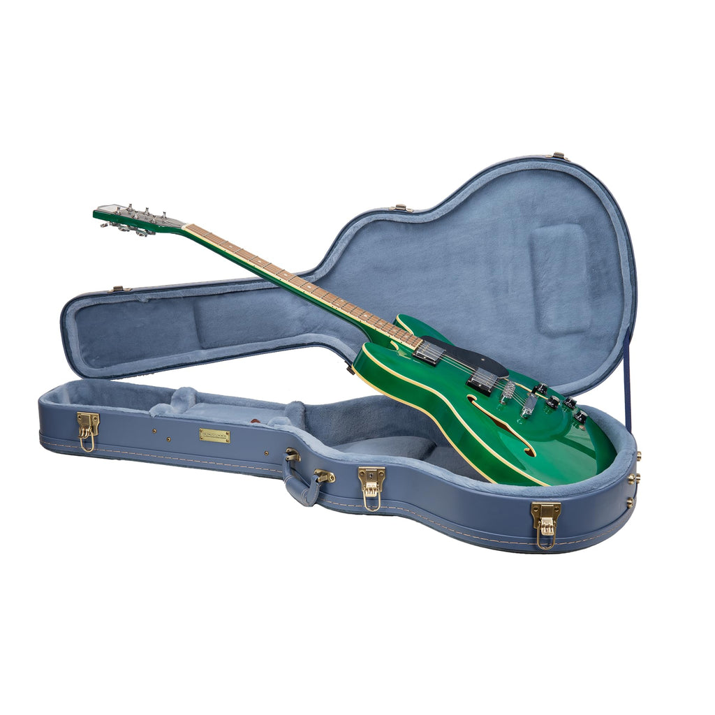 Smoke Blue Guitar Case for Semi-Hollow Electric Guitars C20967
