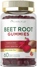 Beet Root Gummies 60 Count Strawberry Flavor A2967