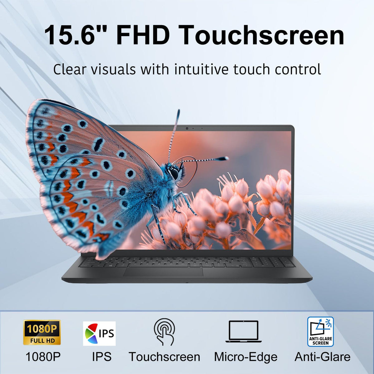 15.6" FHD Touchscreen Laptop Intel Core i5 8GB RAM 512GB SSD Windows 11 Z105349