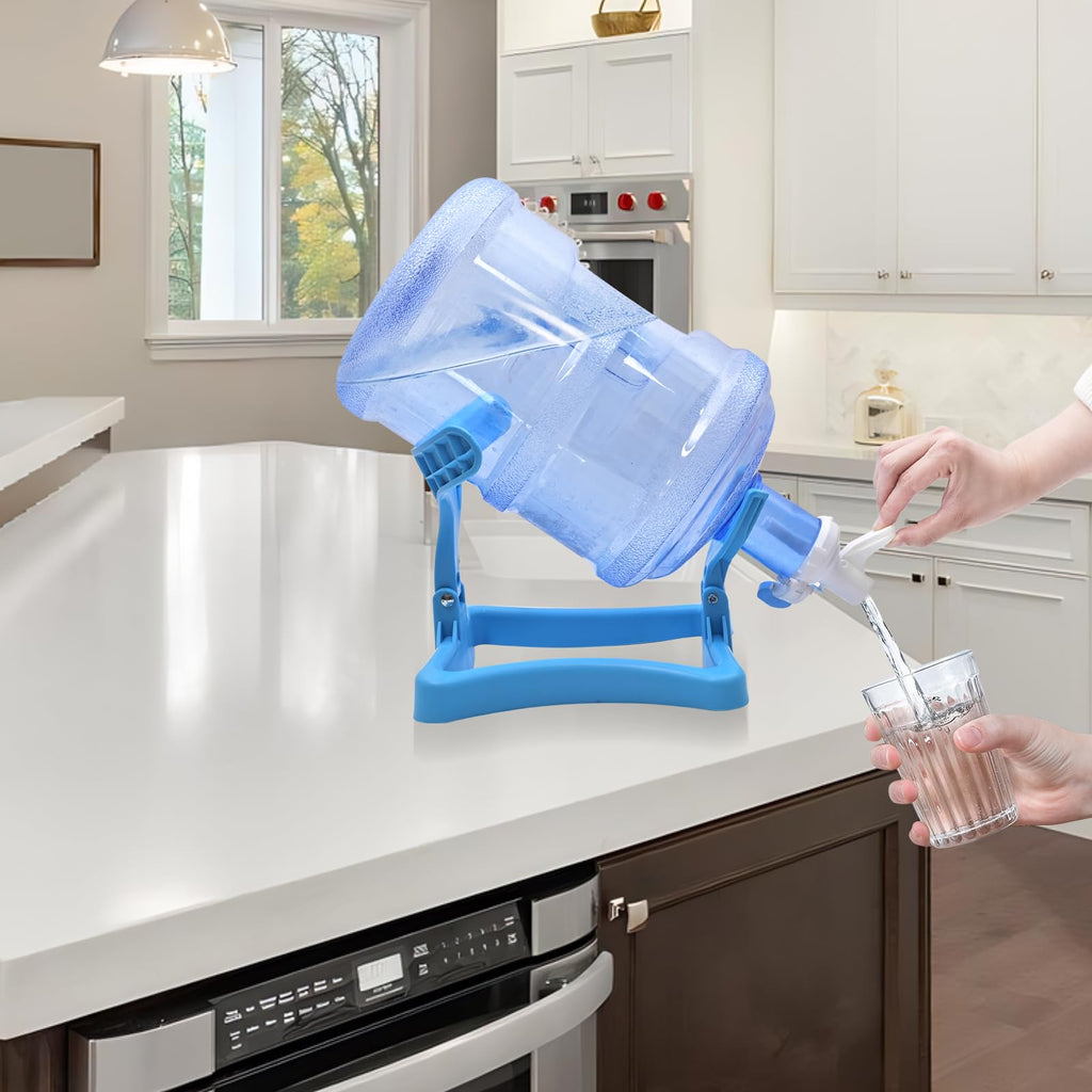 5 Gallon Collapsible Water Jug Holder and 2 Dispenser Valves L664860