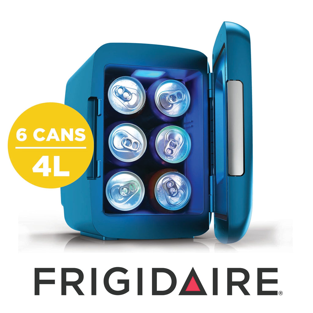Gaming Light Up Mini Beverage Refrigerator 6 can 4 liters Blue D6399