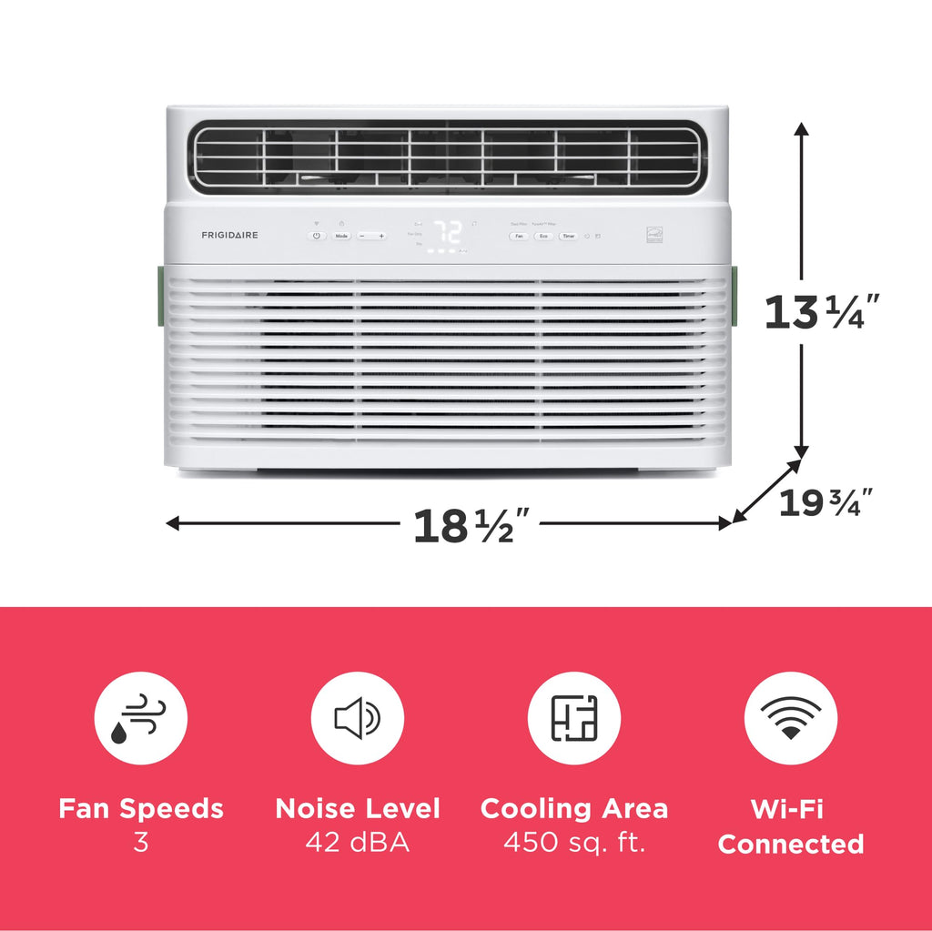 10,000 BTU White Smart Inverter Window Air Conditioner J724