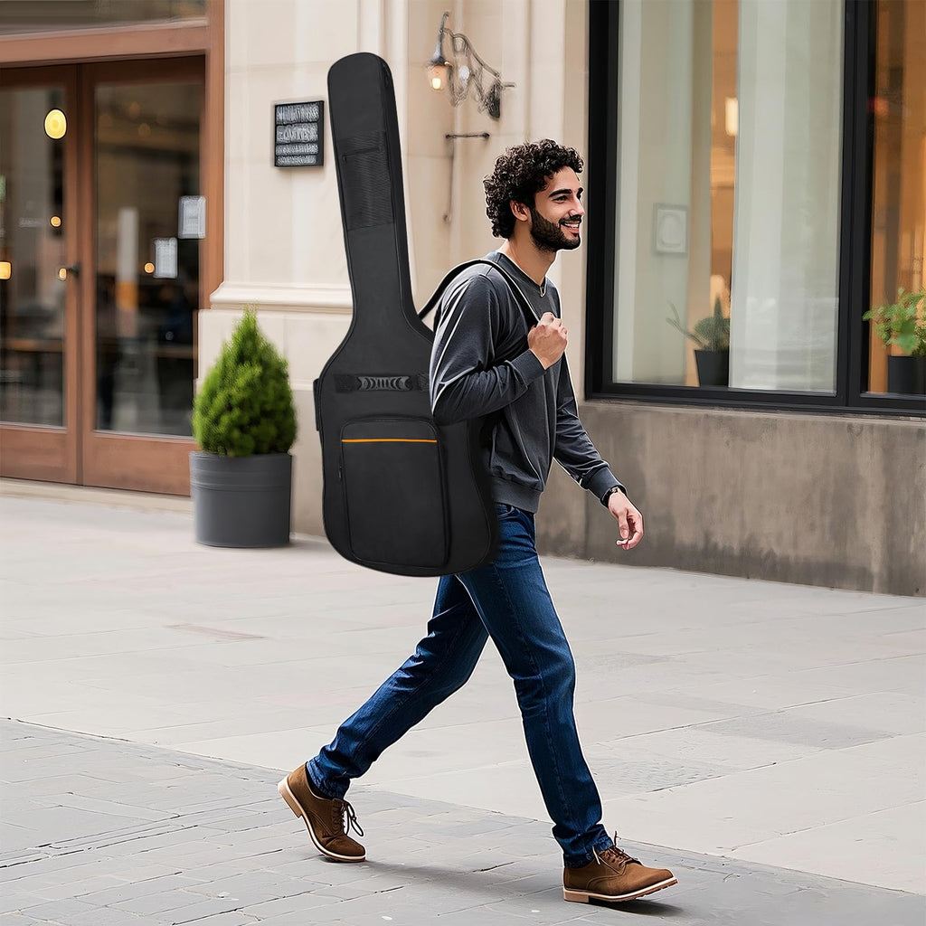 Black Padded Waterproof Bass Guitar Bag B813601