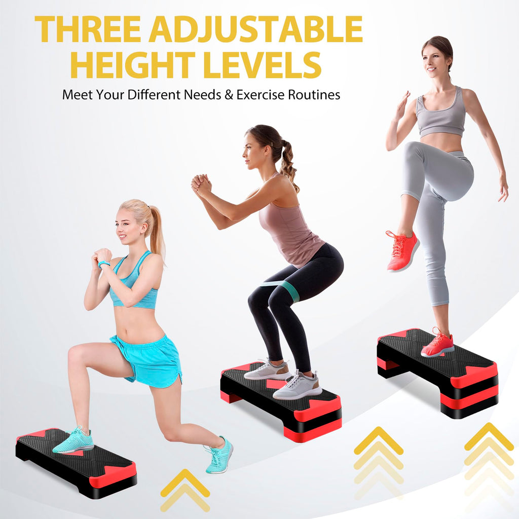 Adjustable Aerobic Stepper with Risers U673339