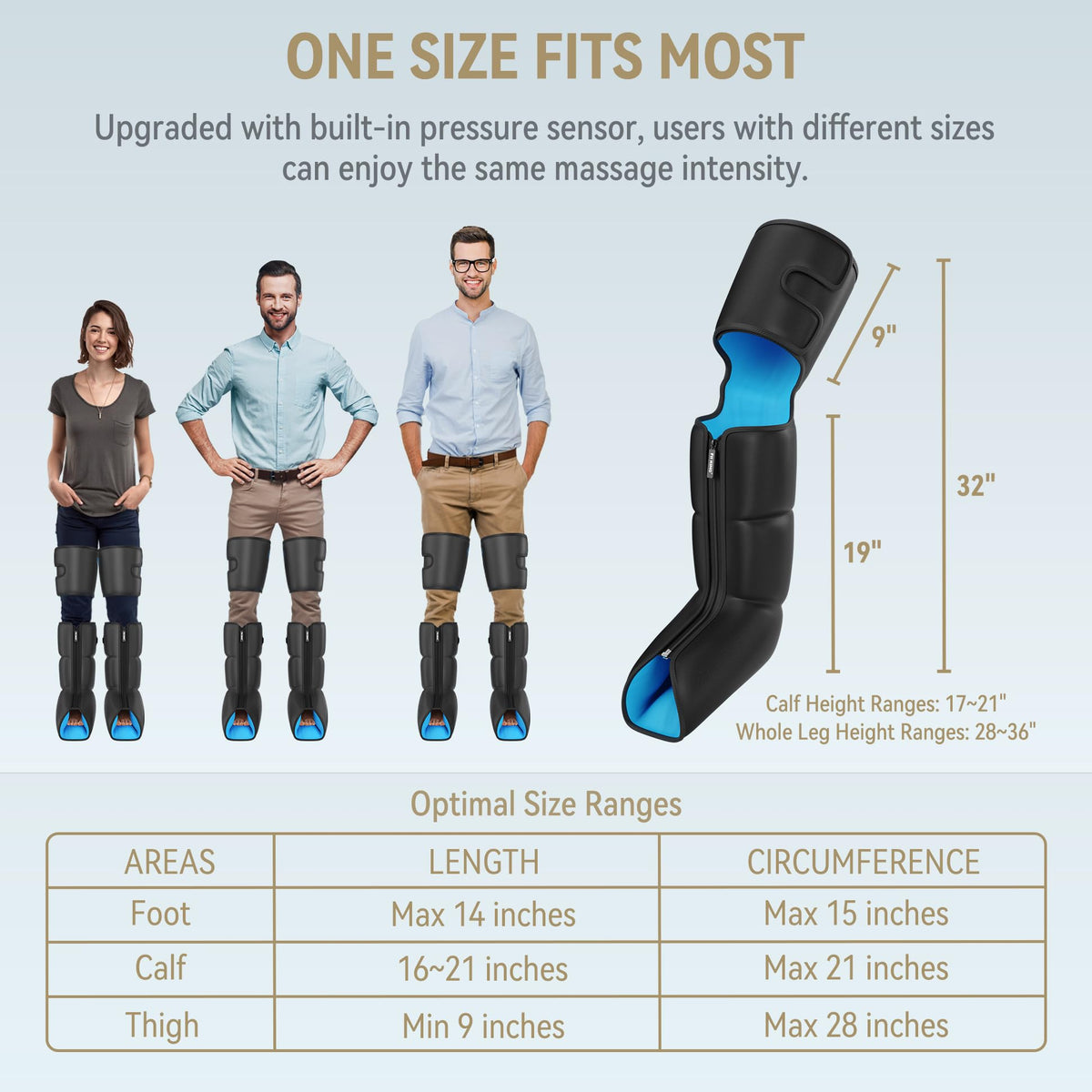Leg Compression Massager with Heat B9047