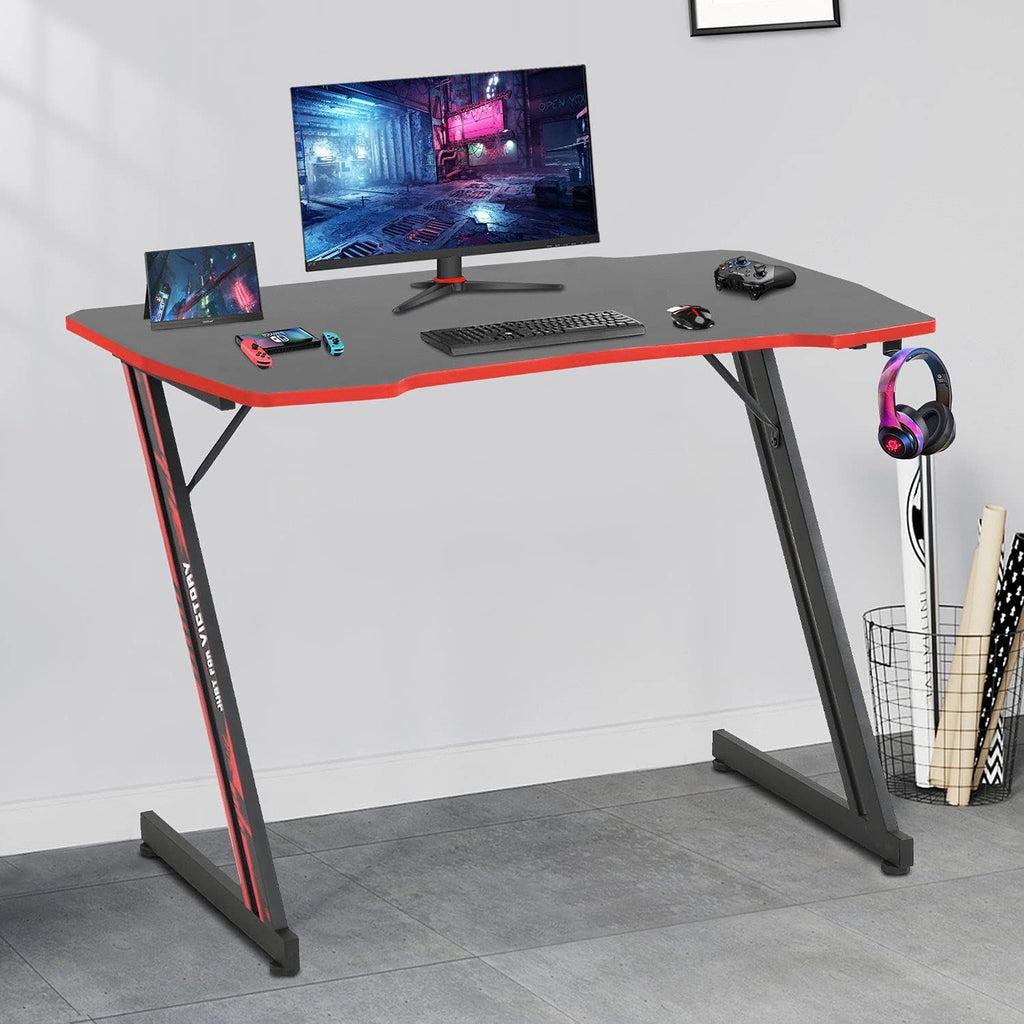 47 Inch Gaming Desk with Headphone Hook E149148