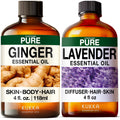 Ginger Hair Oil & Lavender Diffuser Essential Oil Set 2x4 fl oz X805105