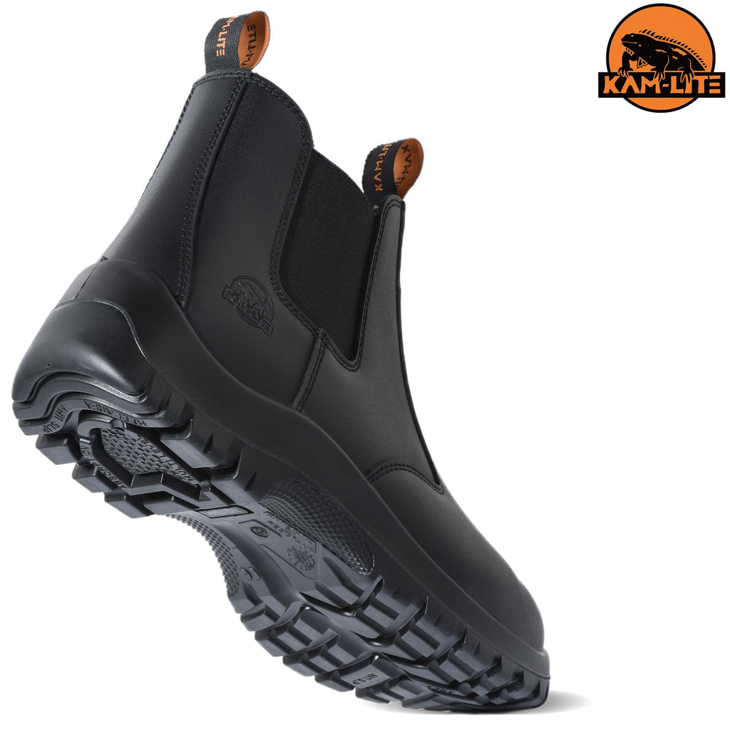 Slip On Steel Toe Waterproof Work Boots J5749