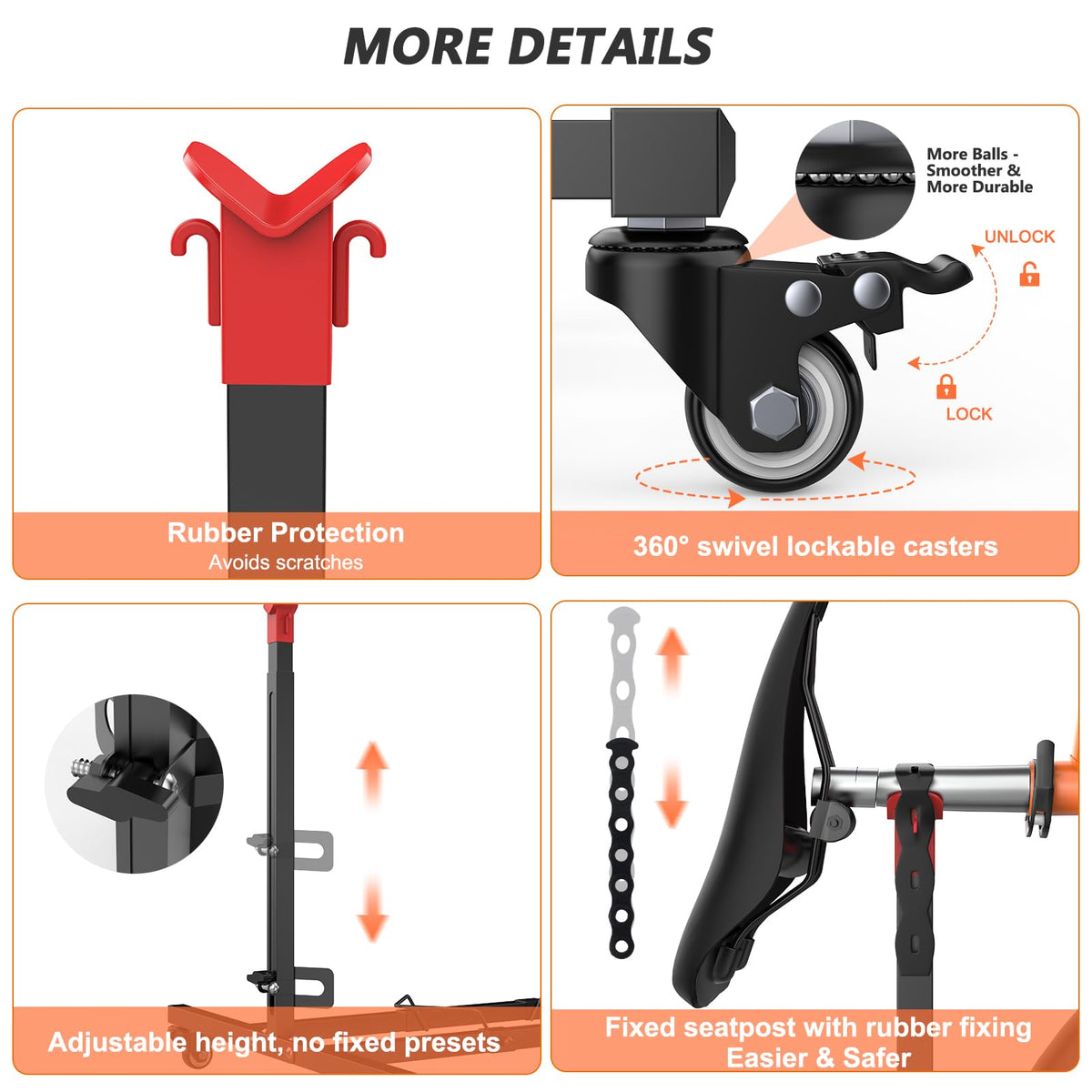 Freestanding Adjustable Height Bike Stand T71228