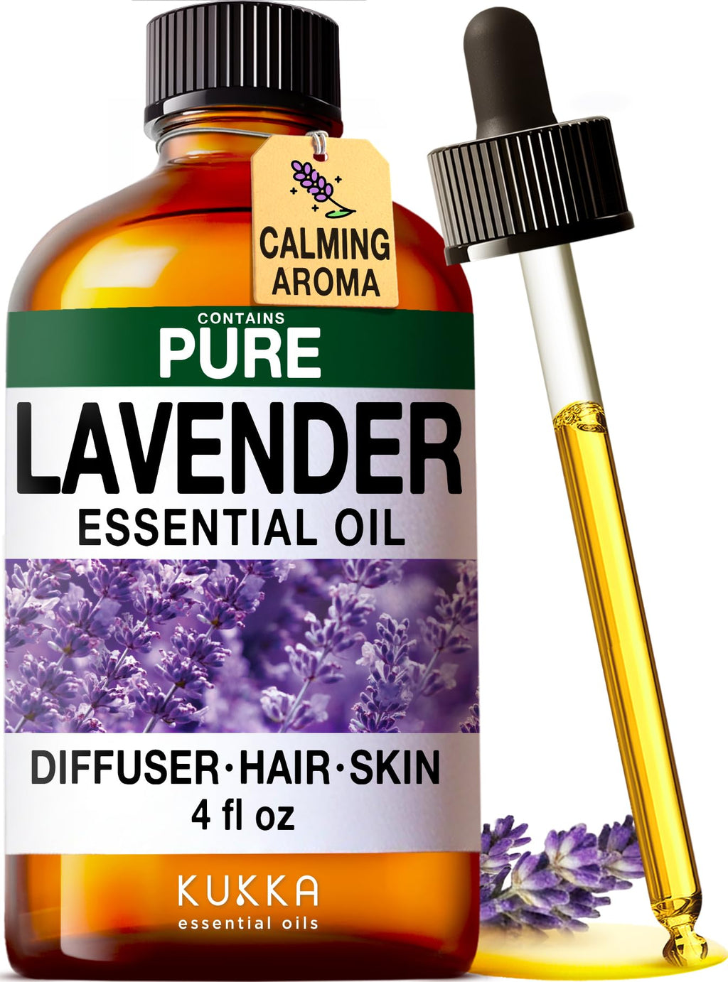 Ginger Hair Oil & Lavender Diffuser Essential Oil Set 2x4 fl oz X805105