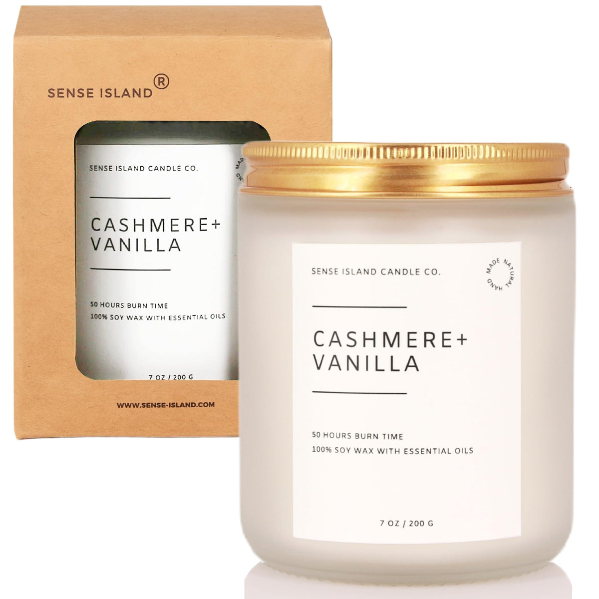 Vanilla Cashmere Scented Soy Wax Candle F439