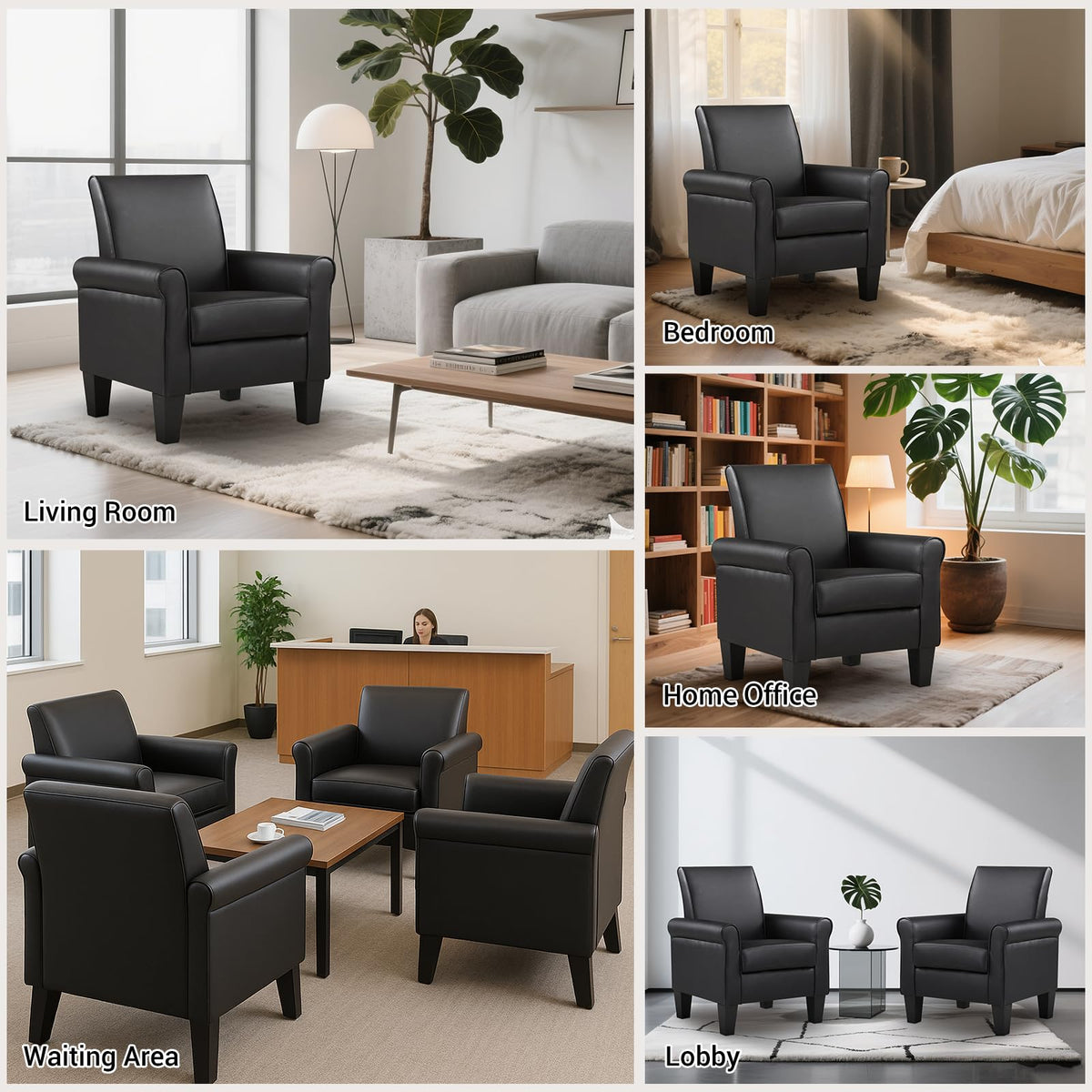 Faux Leather Accent Chair W823857