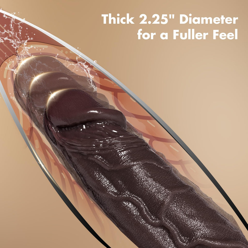10 Inch Black Dildo with Suction Cup R7955