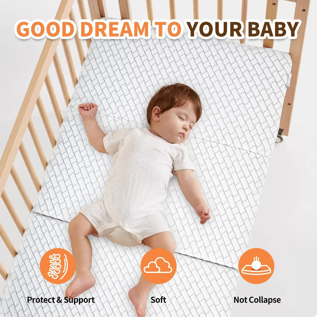 Pack N Play Mattress Trifold Memory Foam F735