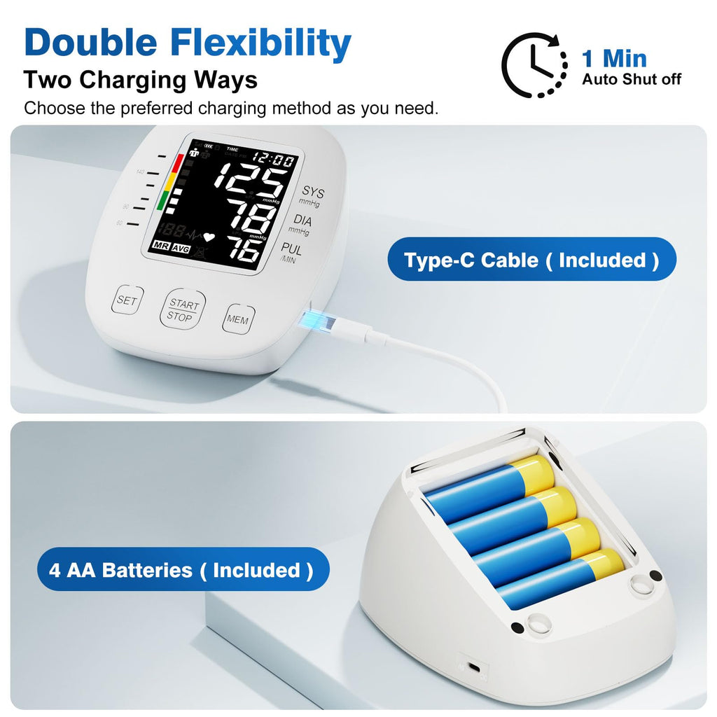 Automatic Digital Upper-Arm Blood Pressure Monitor with Adjustable Cuff M6252