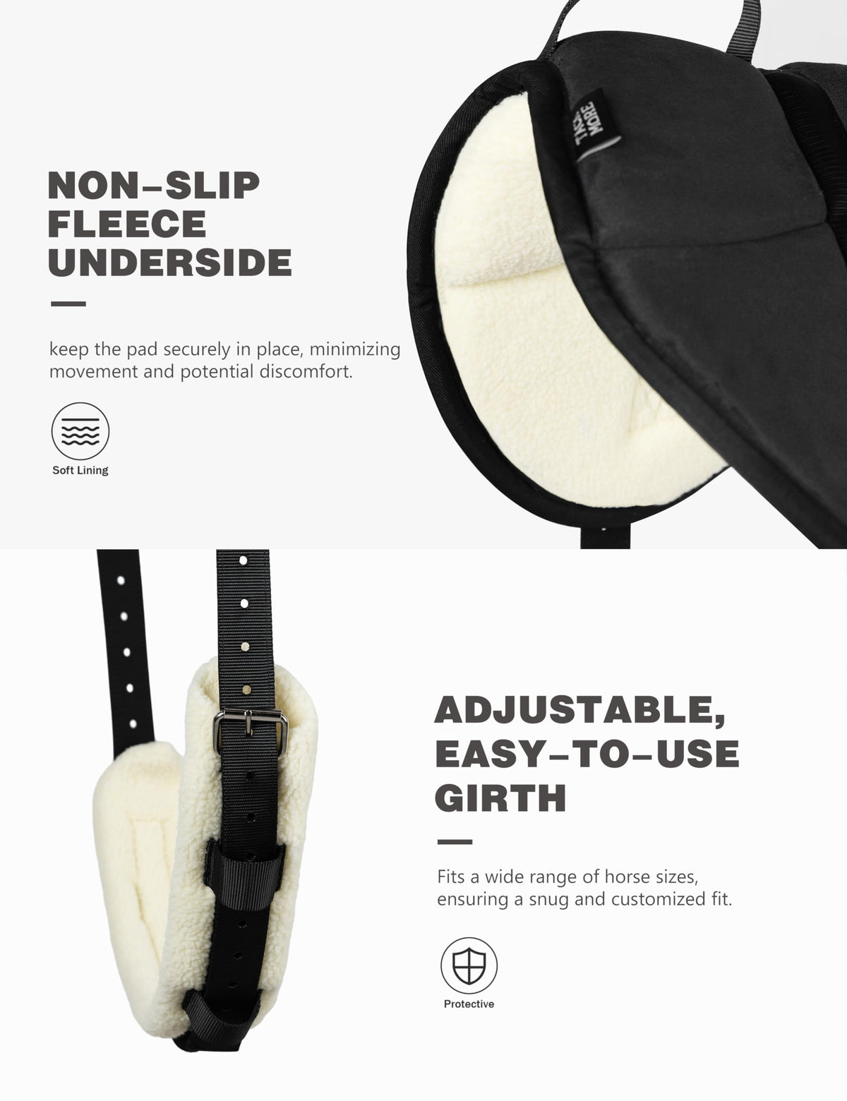 Bareback Pad with Girth Q50865