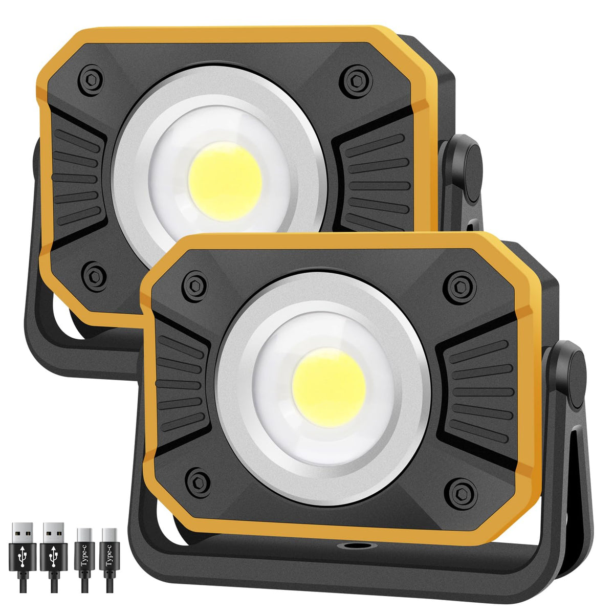 LED Work Light with Magnetic Base, 2 Pack J140