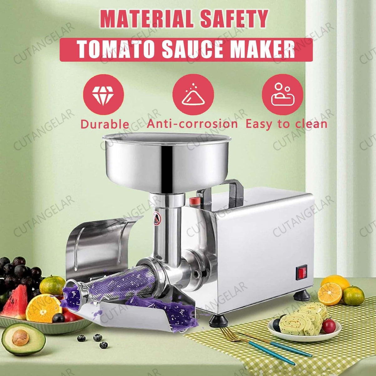 450W Stainless Steel Electric Juicer U488434