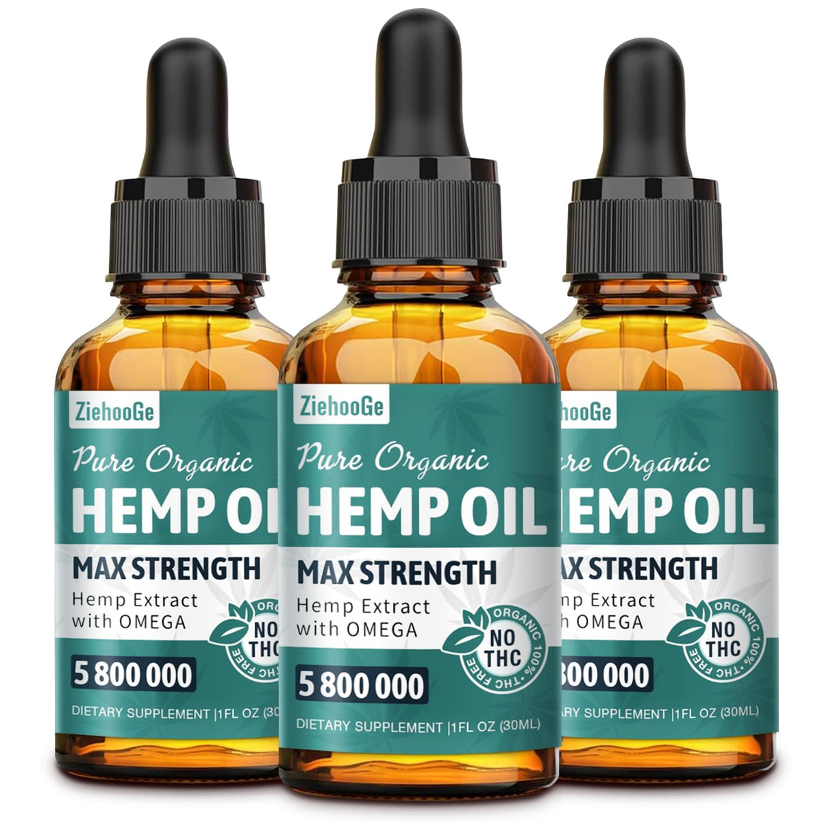 Hemp Oil Drops 3 Pack D488