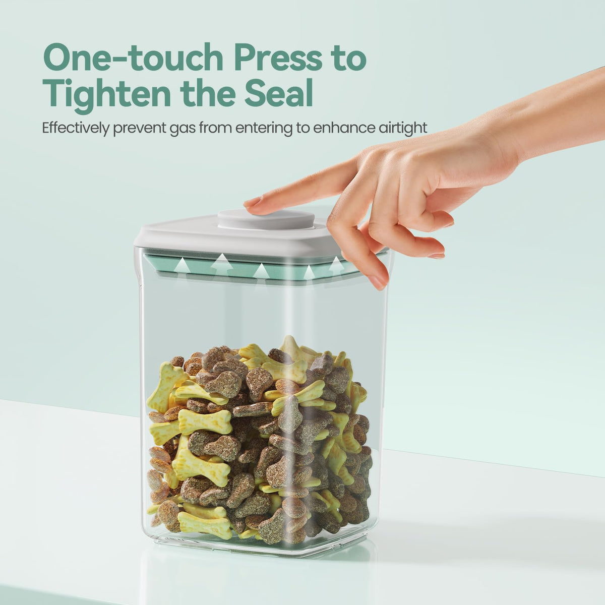 Airtight Treat Jar Container 2PC BPA-Free R654746