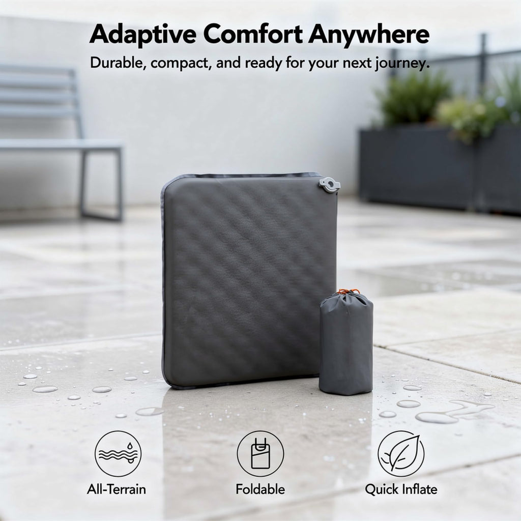 2 Pcs Inflatable Seat Cushion Lightweight Nylon TPU L8568