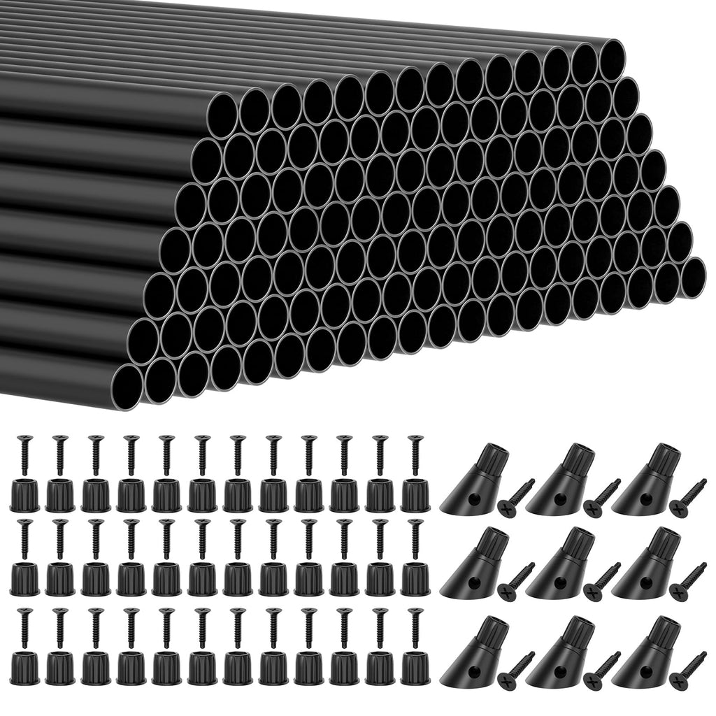 26" Black Aluminum Deck Balusters 120 Pack V617