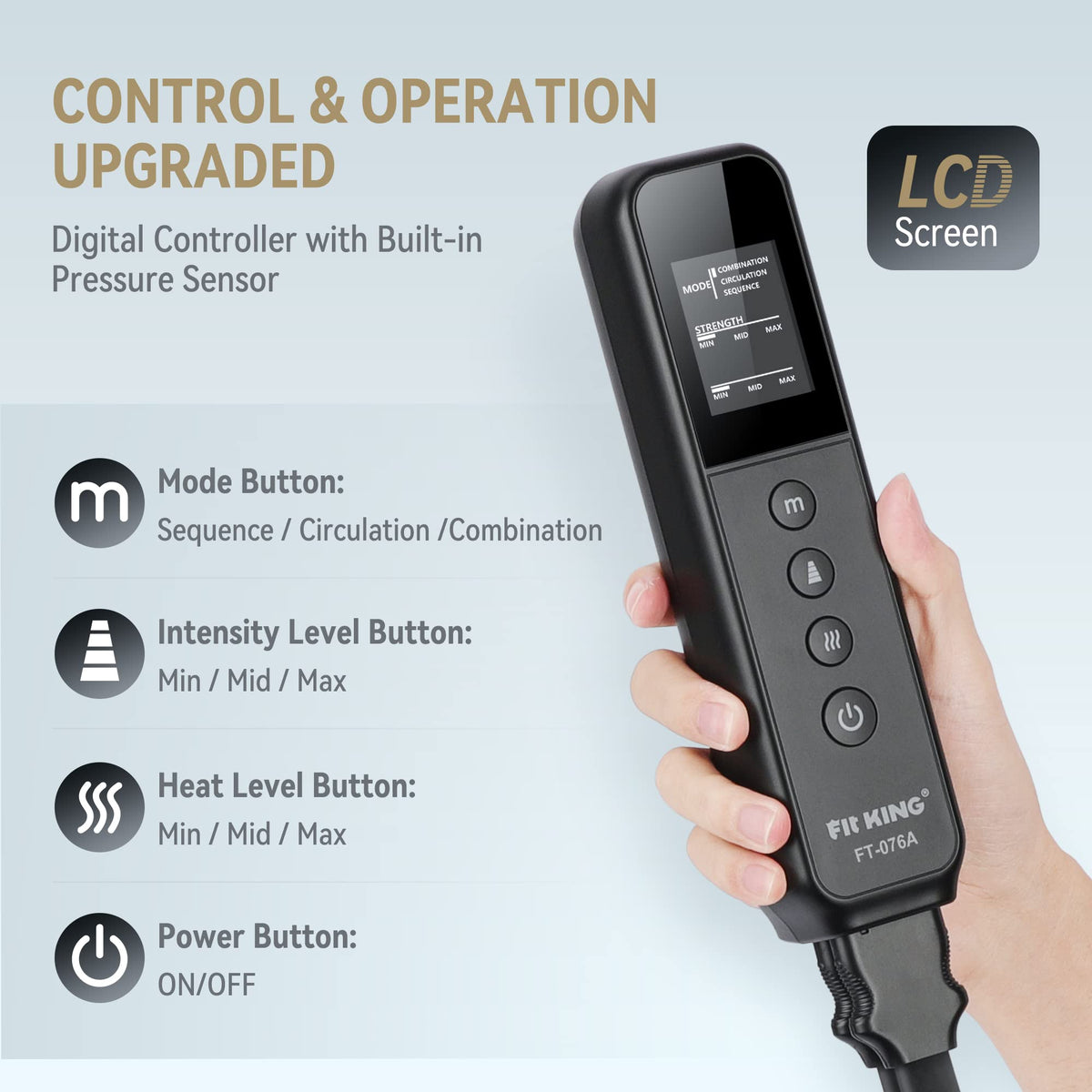 Leg Compression Massager with Heat B9047