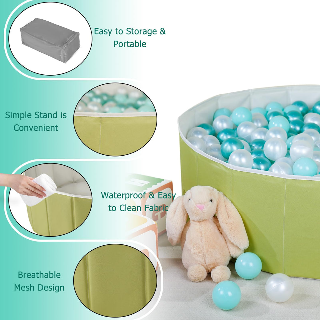 40 Inch Foldable Ball Pit with Storage Bag G9906