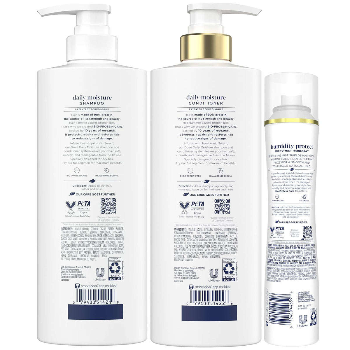 Shampoo & Conditioner Set with Hairspray 3 Piece Set R6783
