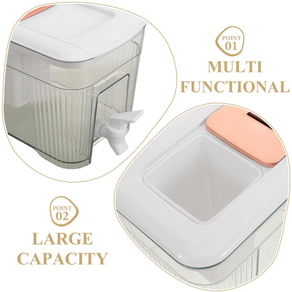 Cold Water Jug with Faucet White M737586