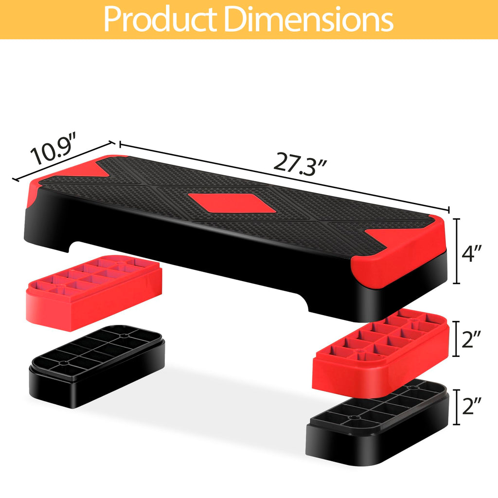Adjustable Aerobic Stepper with Risers U673339