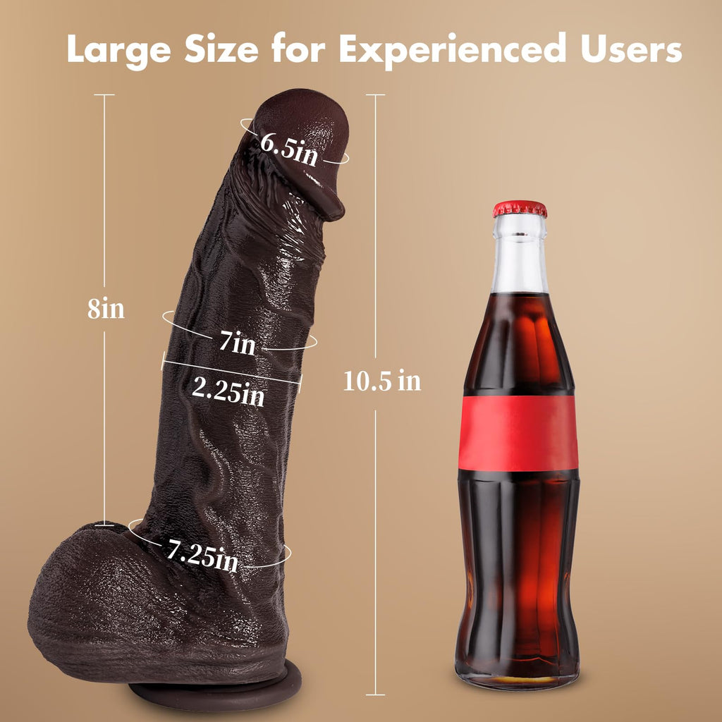 10 Inch Black Dildo with Suction Cup R7955
