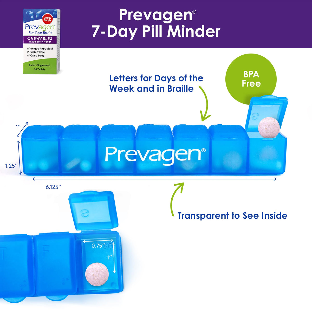 Mixed Berry Chewables 7-Day Pill Minder Z843
