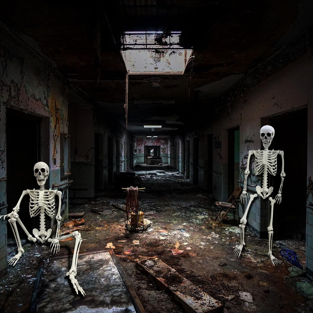 5.4Ft Life Size Skeleton with Movable Joints P83962