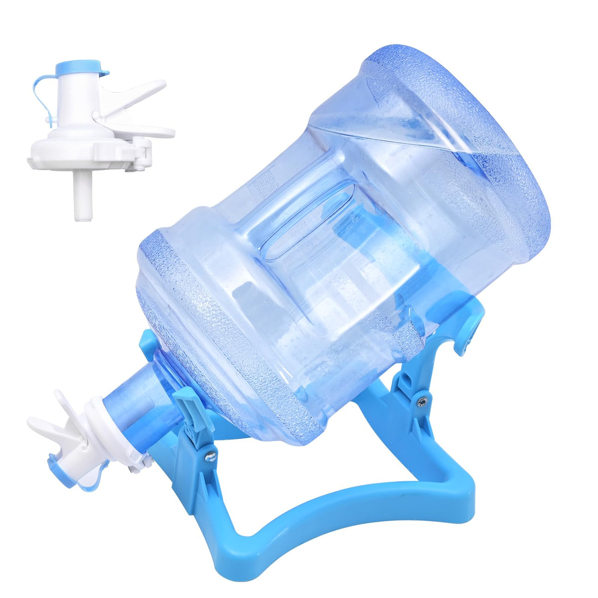 5 Gallon Collapsible Water Jug Holder and 2 Dispenser Valves L664860