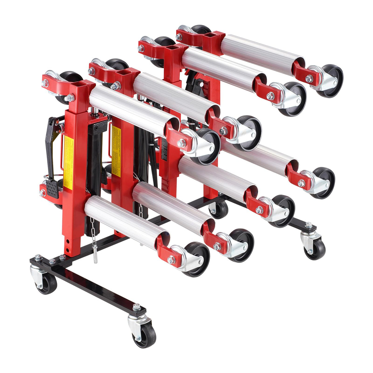 Car Dolly Rack with 360° Rotatable Wheels, 4-Dolly Capacity Z361