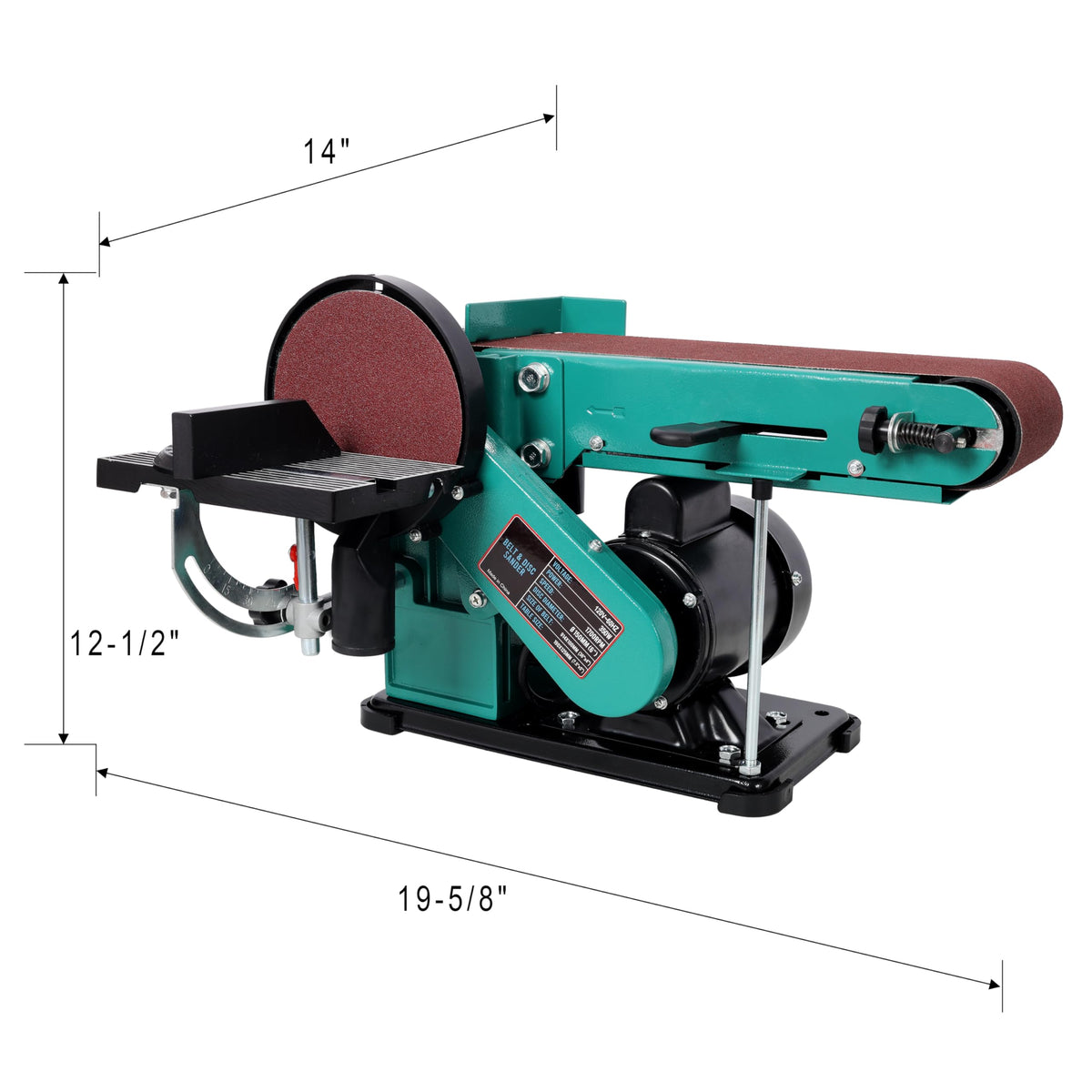 4x36 Inch Electric Belt Sander with Disc R241