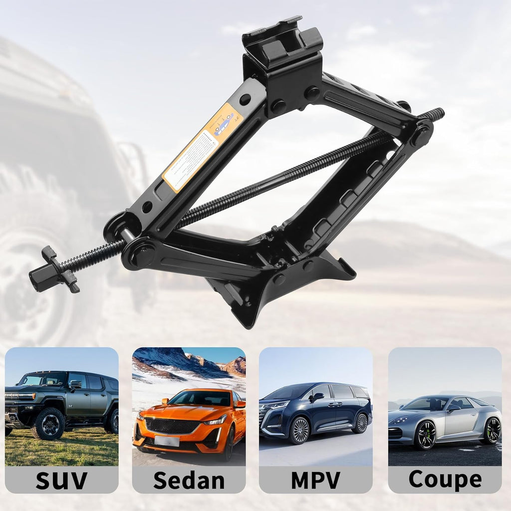 2 Ton Scissor Jack Kit with Lug Wrench U876