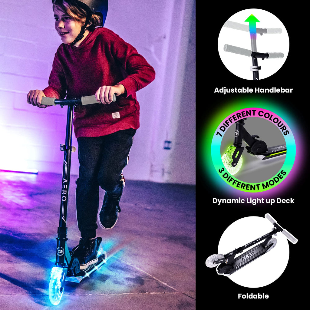 Two-Wheel Kick Scooter for Kids 5-8 with RGB Lights E4287