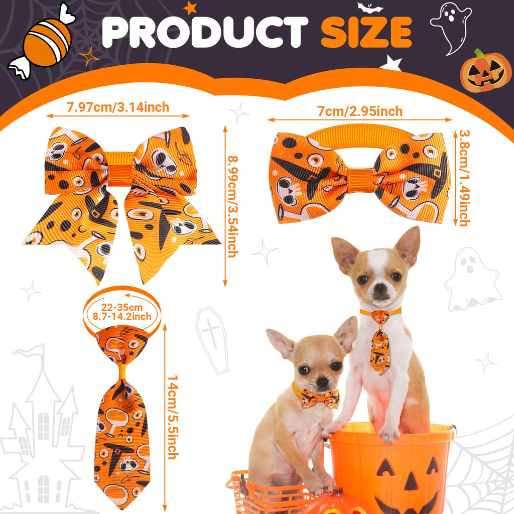 100 Pcs Dog Bow Ties Collar Set G822